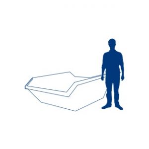 6 yard skip compared to normal size man